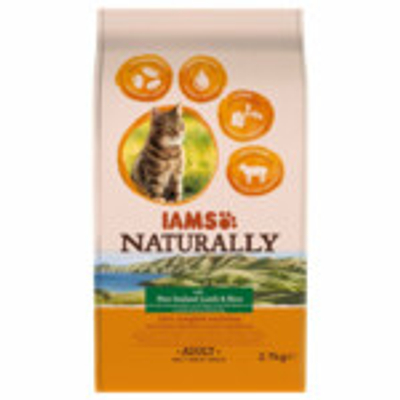 Iams Naturally Kat Adult New Sealand Lam & Rijst 2,7 kg - kattenbrokken