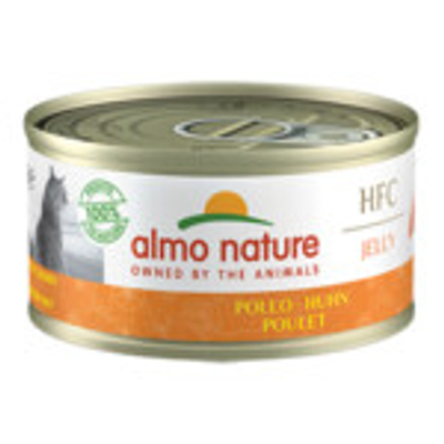 24x Almo Nature HFC Jelly Kattenvoer Kip 70 gr - natvoer katten