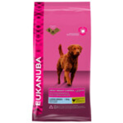 Eukanuba Dog Adult Large Gewichtsbeheersing Kip 12 kg - hondenbrokken