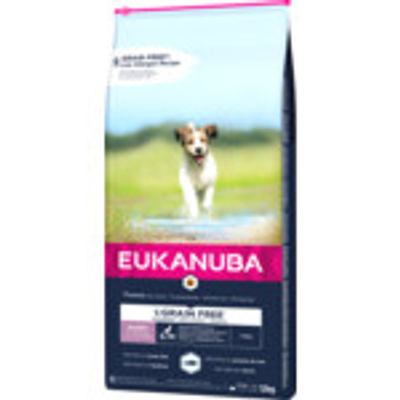 Eukanuba Dog Junior Small - Medium Graanvrij Vis 12 kg - hondenbrokken