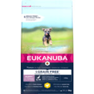 Eukanuba Dog Puppy Grainfree Chicken Small - Medium 3 kg - hondenbrokken