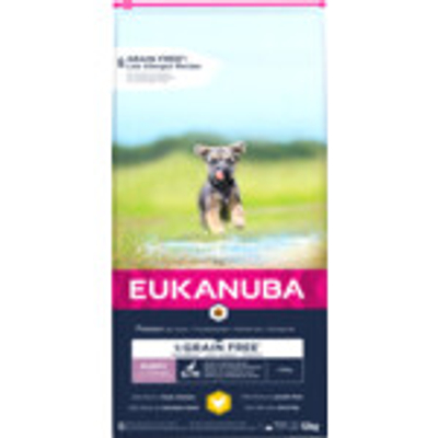 Eukanuba Dog Puppy Grainfree Chicken Small - Medium 12 kg - hondenbrokken