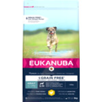 Eukanuba Dog Adult Grainfree Chicken Small - Medium 3 kg - hondenbrokken