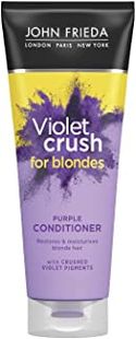 John Frieda Violet Crush Purple Conditioner voor Blond Haar - 250 Milliliter - Neutraliseert Geleidelijk Ongewenste Gele Tonen