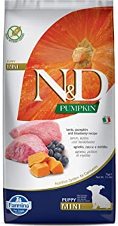 N&D Pumpkin puppyvoeding Lam small breed 7 kg - hondenbrokken