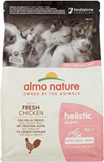 Almo Nature Holistic Hondenvoer, Puppy, kleine hond, kip en rijst, 2 kg - hondenbrokken