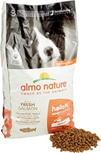 Almo Nature Hondenvoer Holistisch Medium met Verse Zalm 12 Kg - hondenbrokken