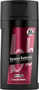 Bruno Banani Loyal Man Showergel, 3-in-1 douchegel voor lichaam, haar en gezicht, met stijlvolle herengeur, 250 ml