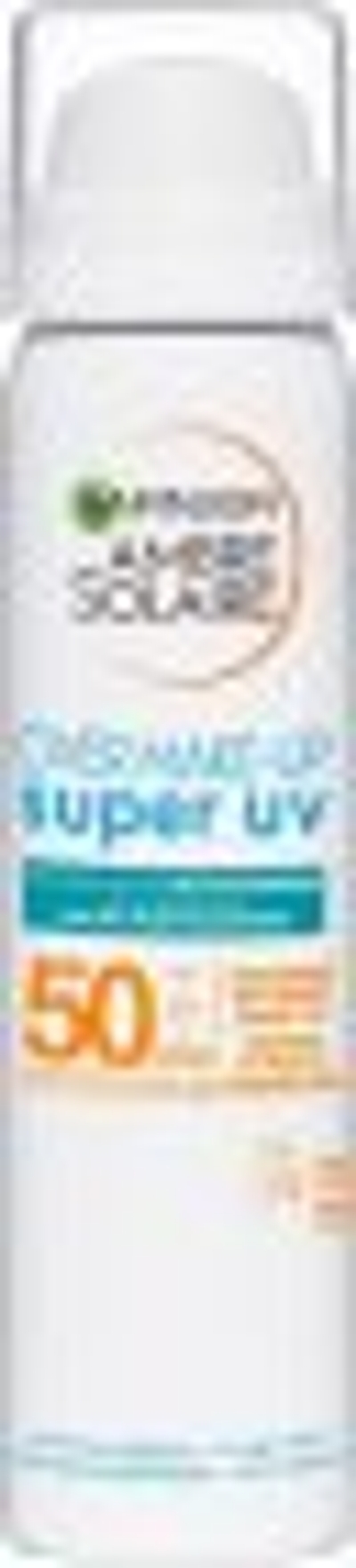 Garnier Ambre Solaire Super UV - Beschermende Over Make-Up Mist SPF50+ - Zonnebrand voor het gezicht met Hoge Bescherming - 75ml