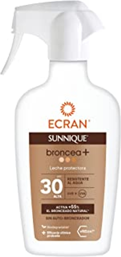 Ecran Sunnique Zonnemelkspray SPF 30, activeert natuurlijke bruining, zonder zelfbruining, 300 ml