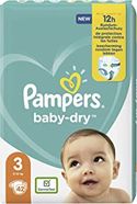 Pampers Baby Dry  luiers maat 3 - 42 stuks