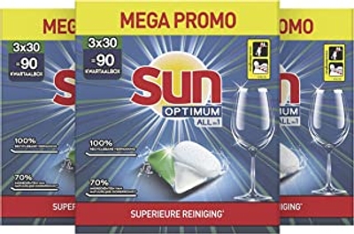Sun Optimum All in 1  vaatwastabletten  - 90 wasbeurten