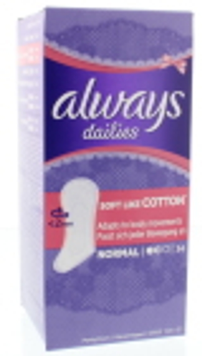 Always Soft like Cotton inlegkruisjes normaal - 34 stuks