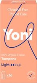 Yoni 100% Biologisch Katoenen Tampons - Light - 16 stuks