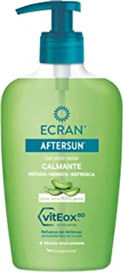 Ecran Aftersun - Gel Post-solar Dermohidratante Reparador con Aloë Vera Puro, Calma y Refresca - 200 ml