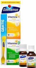 Davitamon Baby Eerste Vitamines – Vitamine D3 olie en Vitamine K Olie - 25ml + 10ml