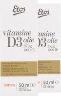 Etos Vitamine D3 Hooggedoseerd Olie - 2x 50ML
