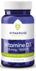 Vitakruid Vitamine D3 25 Mcg Tabletten 120TB