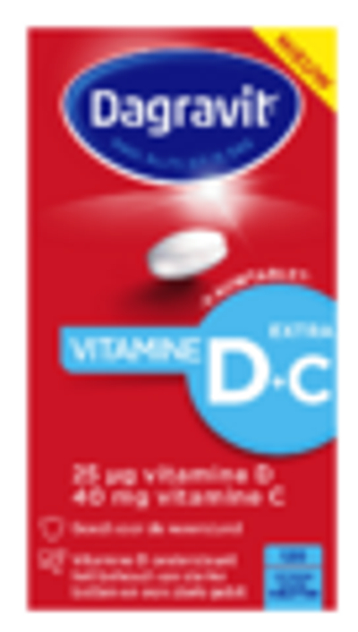Dagravit Vitamine D met Extra C Kauwtabletten - 120 kauwtabletten