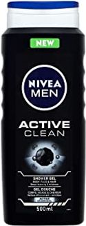 Nivea Men Active Clean Shower Gel - 12 x 500 ml