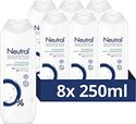 Neutral 0% Anti-Roos Shampoo, helpt om roos in het haar te verminderen - 8 x 250 ml - Voordeelverpakking