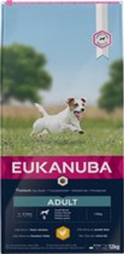 EUKANUBA Dog Adult - Small breed Hondenvoer Smaak: Kip - 12 Kg - hondenbrokken