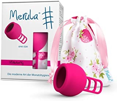 Merula Menstruatiecup Strawberry Roze - 1 stuk