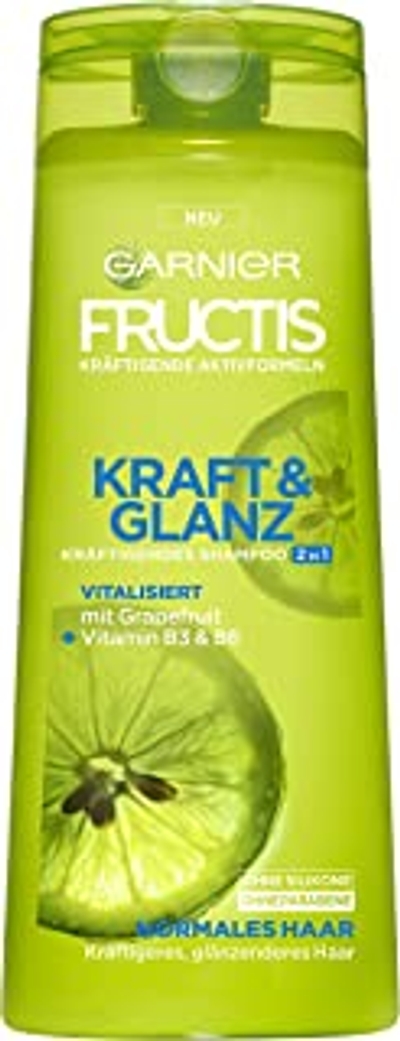 Garnier Fructis Shampoo Kraft & Glans Verstevigend 2-in-1, 6 x 250 ml