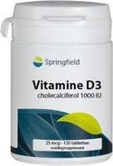 Springfield Vitamine D3 1000 IU - 120 Tabletten - Vitaminen
