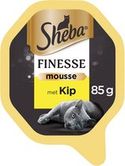 Sheba Finesse - Katten natvoer - Mousse - Kip - 22 x 85 gr - natvoer katten