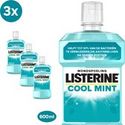 Listerine Fresh Mint mondwater - 3x600 ml