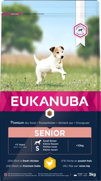 Eukanuba Caring Senior Small Breed Kip - Hondenvoer - 3 kg