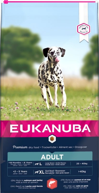 Eukanuba Dog - Adult Large Zalm & Gerst 12kg - hondenbrokken
