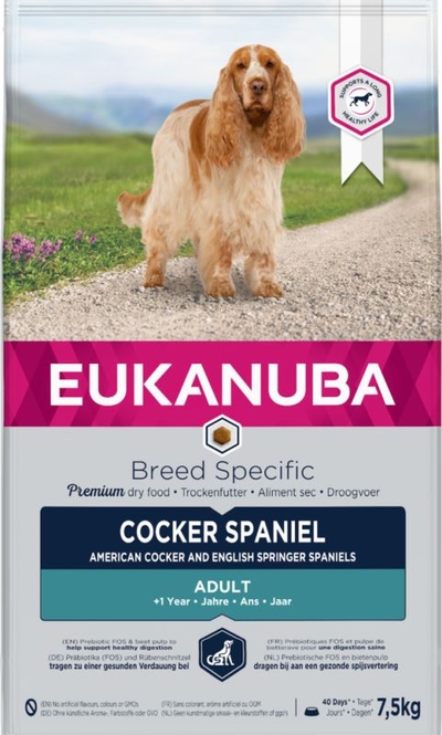 Eukanuba Breed Specific - Adult Cockerspaniël - 7,5kg - hondenbrokken