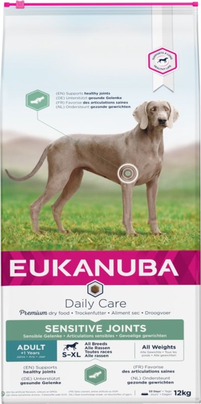 Eukanuba Daily Care Sensitive Joints Adult All Breed - Kip - 12 kg - hondenbrokken