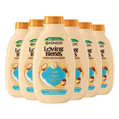 Garnier Loving Blends Rijke Argan shampoo voor zeer droog haar - 6 x 300 ml - voordeelverpakking