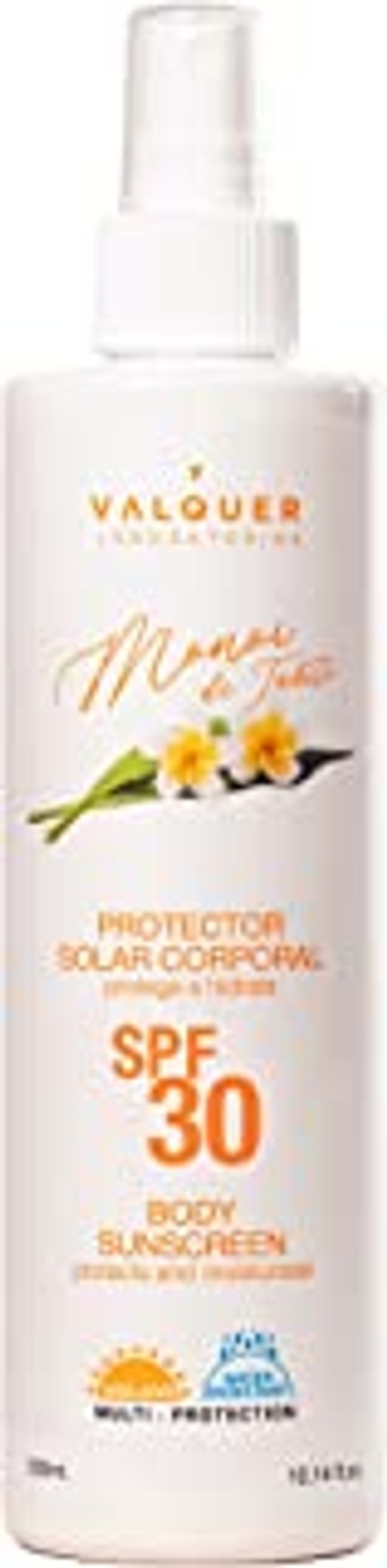 Valquer SPF 30 Lichaamsbescherming, medium lichaam, beschermt en hydrateert, zonnecrème, waterbestendig, zonnelotion, 300 ml