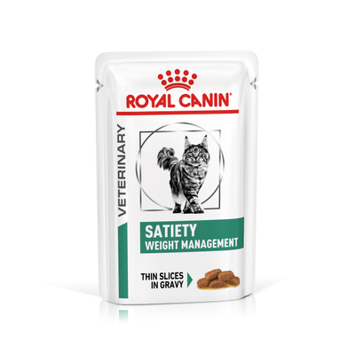 12x85g Feline Satiety Weight Management Royal Canin Veterinary Diet Kattenvoer - natvoer katten