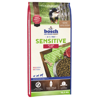 Dubbelpak: bosch  - Sensitive Lam & Rijst (2 x 15 kg) - hondenbrokken