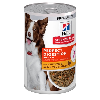 Hill's Science Plan Adult Perfect Digestion met Kip Hondenvoer - 24 x 363 g - natvoer honden