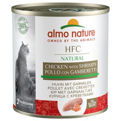 6x280g Kip & Garnalen Almo Nature Classic Kattenvoer - natvoer katten