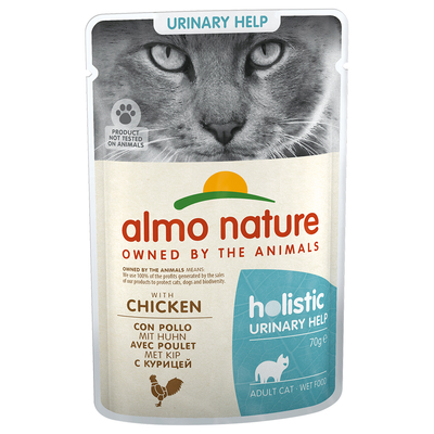 24x70g Urinary Help Kip Almo Nature Holistic Kattenvoer - natvoer katten