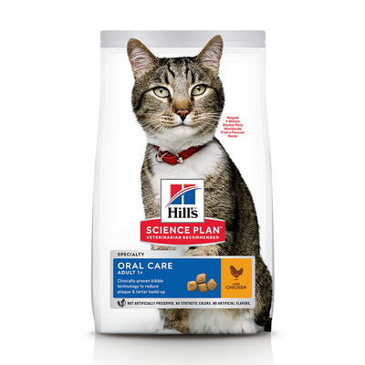 2x7kg Adult 1+ Oral Care met Kip Hill's Science Plan Kattenvoer - kattenbrokken