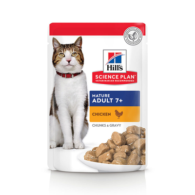 48x85g Mature Adult Kip Hill's Science Plan Kattenvoer - natvoer katten