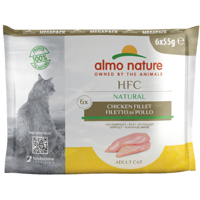 24x55g Natural Maaltijdzakjes Kipfilet Almo Nature Classic Kattenvoer - natvoer katten