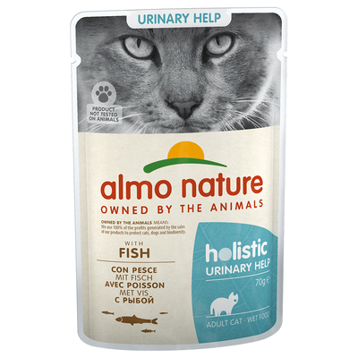 24x70g Urinary Help Vis Almo Nature Holistic Kattenvoer - natvoer katten