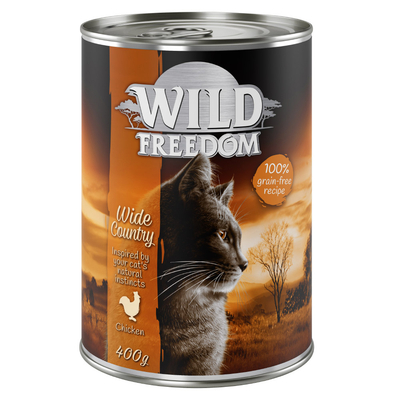 Wild Freedom Adult Wide Country Pure Kip 6 x 400 gram - natvoer katten