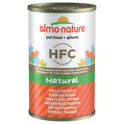 24x140g Kip met Pompoen Almo Nature Classic Kattenvoer - natvoer katten