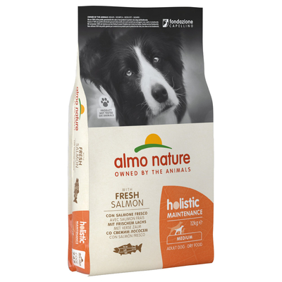 2x12kg Almo Nature Adult Zalm & Rijst Medium Hondenvoer - hondenbrokken