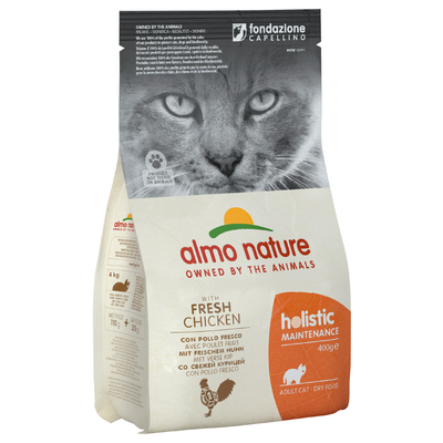 400g Kip & Rijst Almo Nature Holistic Kattenvoer - kattenbrokken